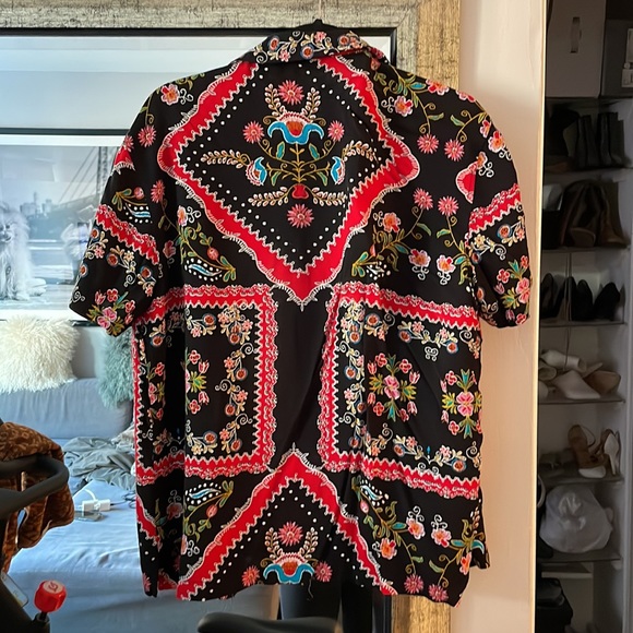 Printed Mens Button Up - Picture 3 of 3